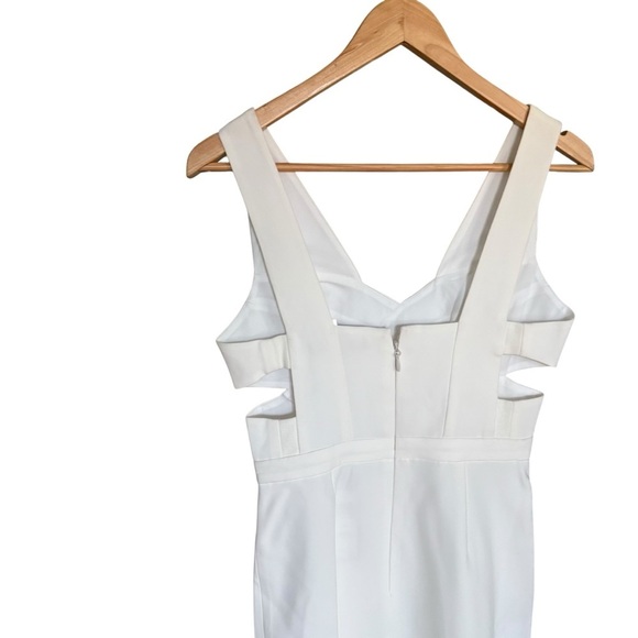 BCBGMAXAZRIA Annalise Dress Off-White Size 2 Cutout Bodycon Cocktail Mini - Picture 11 of 16